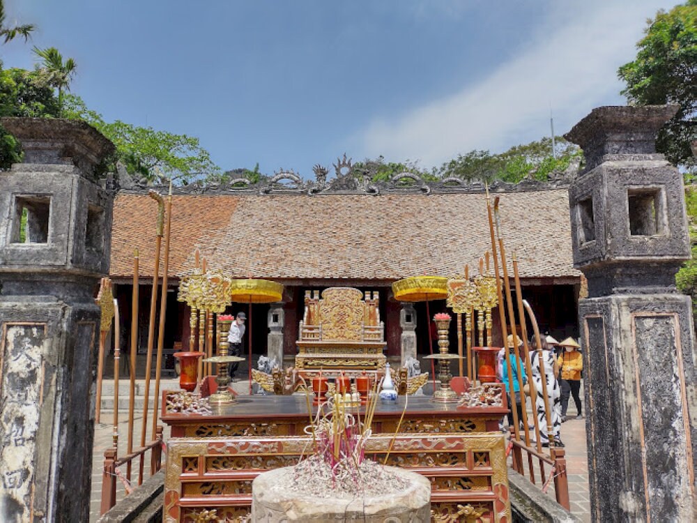 Dinh Tien Hoang Temple is a famous tourist attraction in Ninh Binh